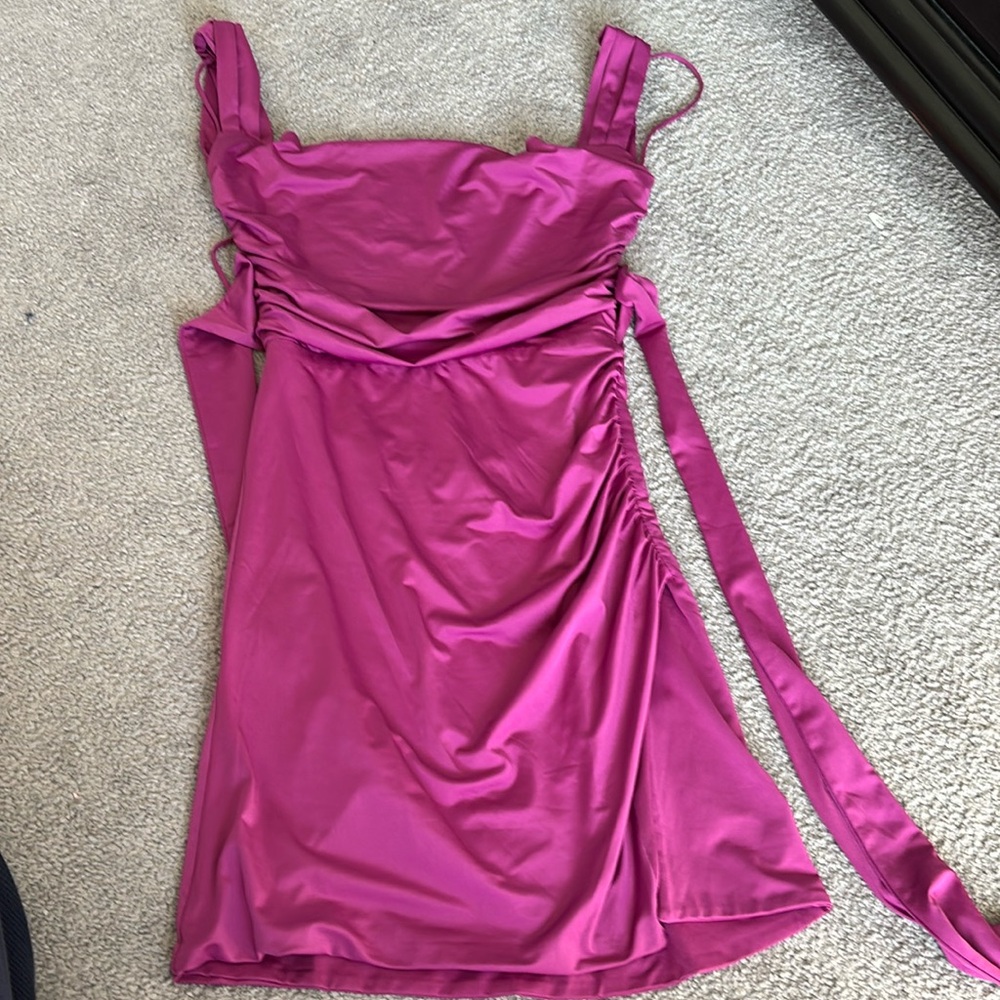 magenta dress from lucy in the sky